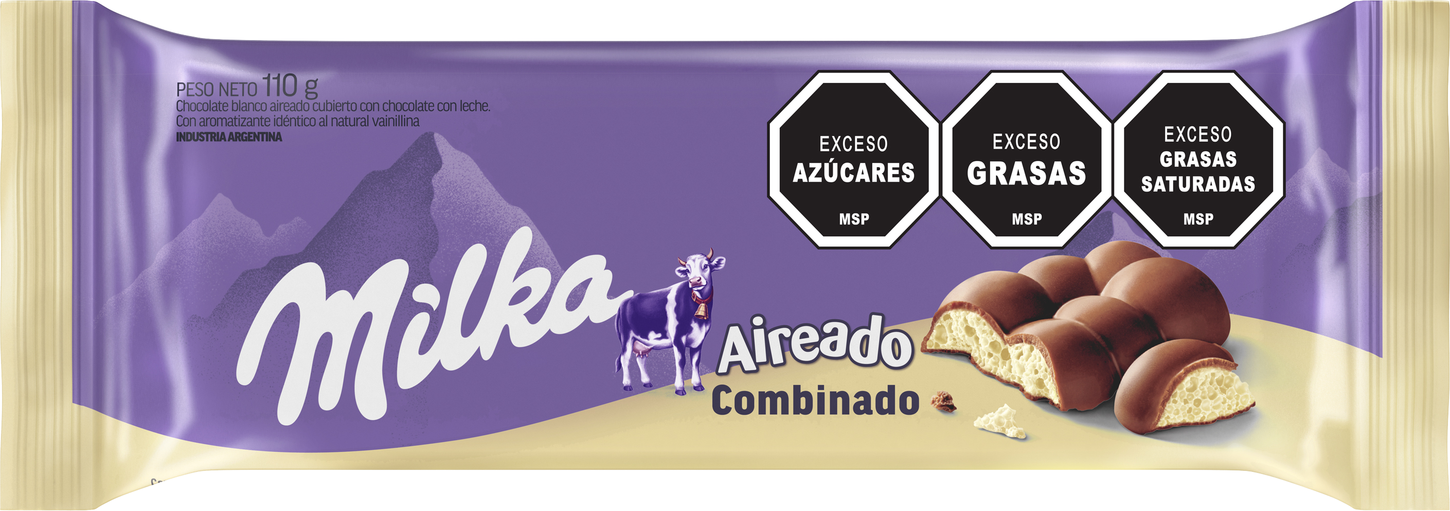 Milka Leger Aireado Combinado 110g - Nerilan Uruguay